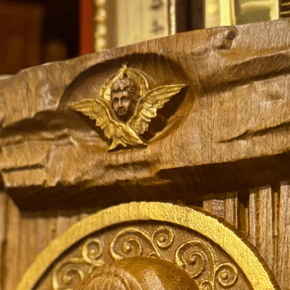 Saint Anastasia Wooden Carved Handcrafted Christian Religious Icon. Byzantine Home Wall Art Decor Gift. Orthodox Greek Woodcarving Sculpture.