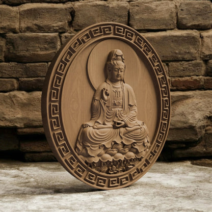 Asian Entity 14 Handmade Wooden Carving. Home Gift Wall Art Mythological Decor.