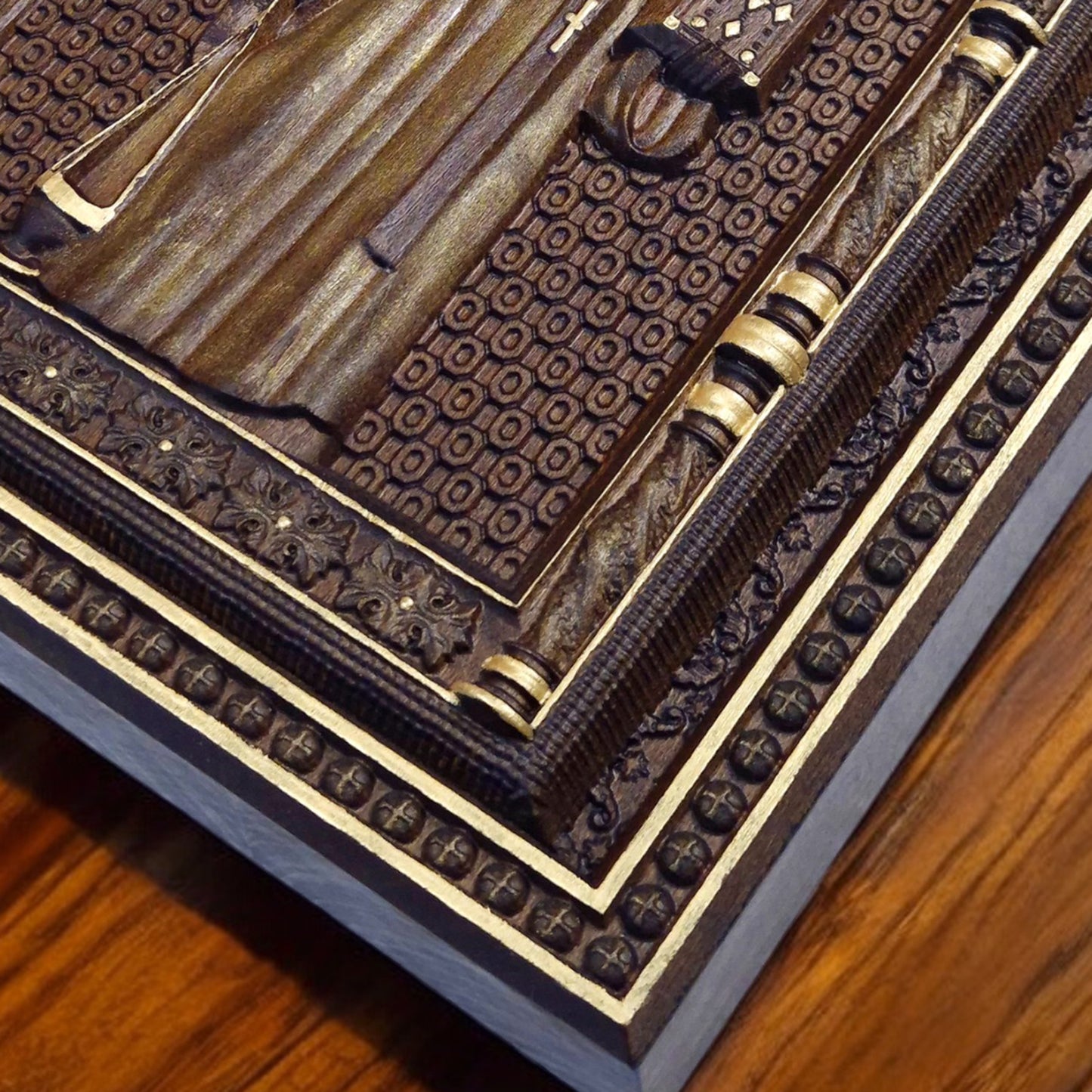 Saint Stephen Wooden Carved Handcrafted Christian Religious Icon. Byzantine Home Wall Art Decor Gift. Orthodox Greek Woodcarving Sculpture.