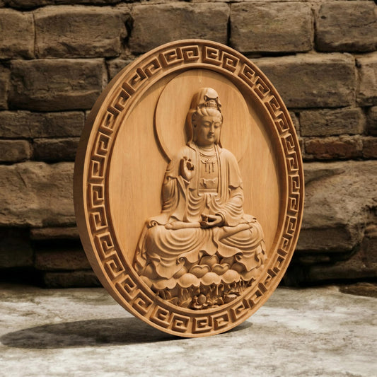 Asian Entity No 14 Wooden Bas Relief | Wood Panel Art | Sculptural Gift Idea