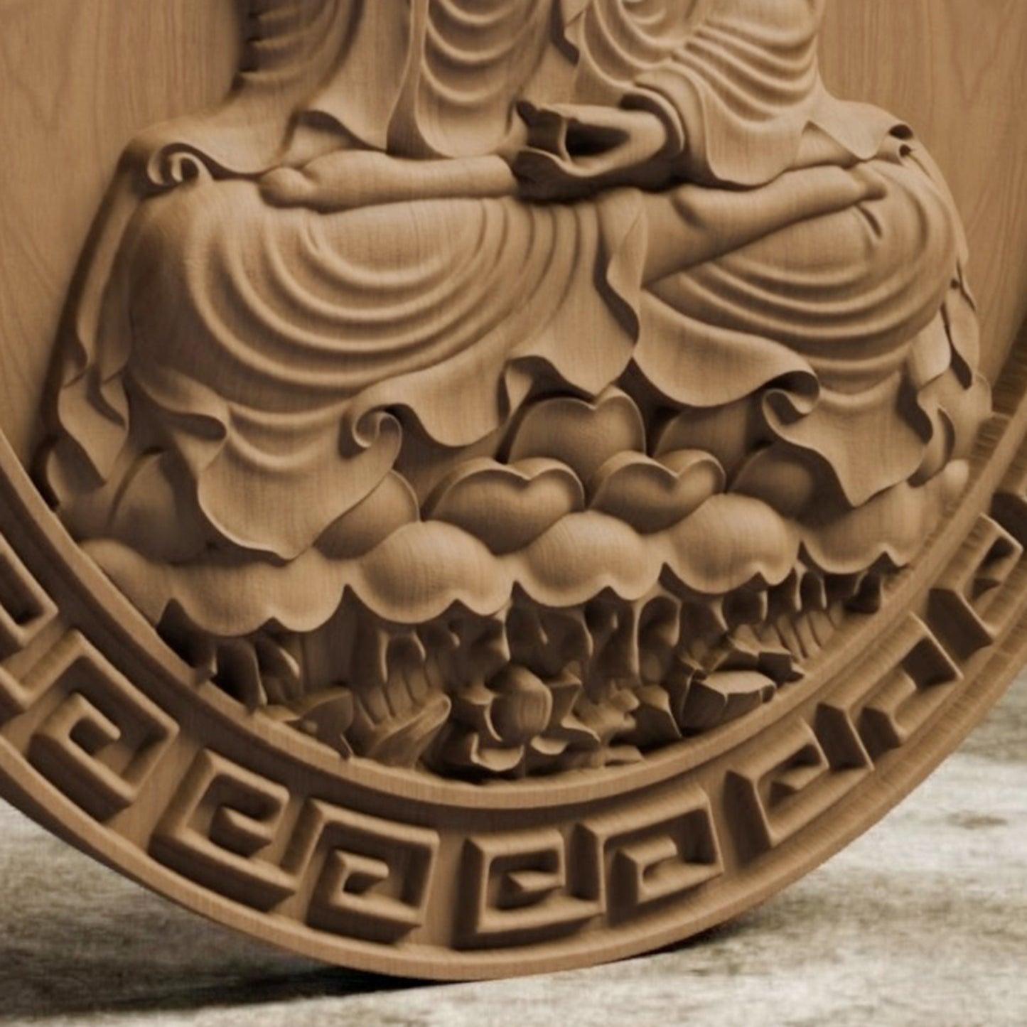 Asian Entity 14 Handmade Wooden Carving. Home Gift Wall Art Mythological Decor.
