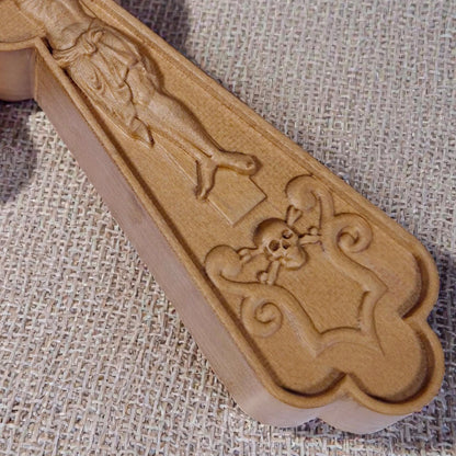 Wooden Carved Handmade Christian Cross No2. Byzantine Greek Orthodox Home Art Decor.