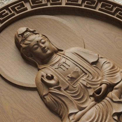 Asian Entity 14 Handmade Wooden Carving. Home Gift Wall Art Mythological Decor.