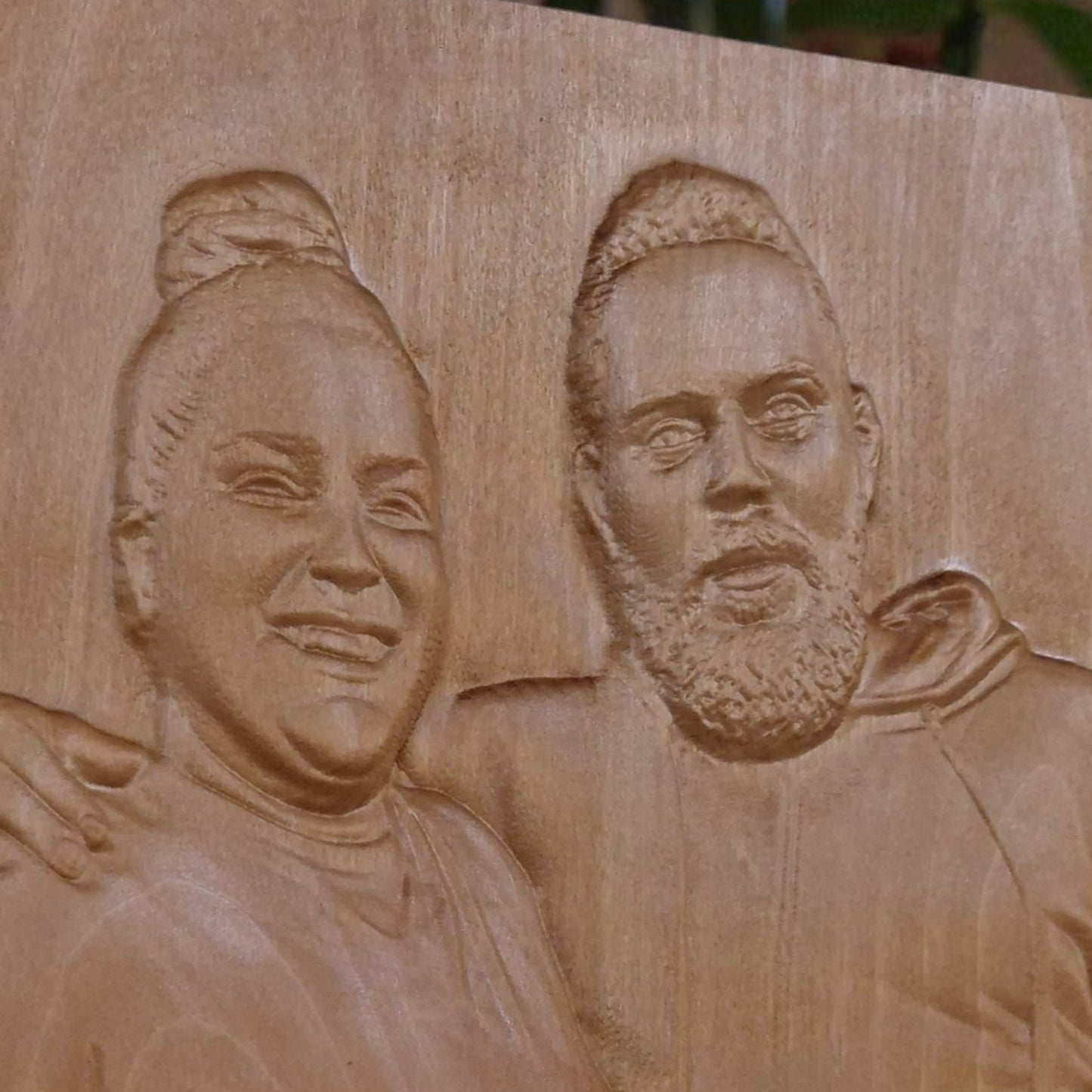 Custom Wooden Carving from Photo. Personalized Handcrafted Portrait from Picture.
