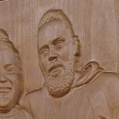 Custom Wooden Carving from Photo. Personalized Handcrafted Portrait from Picture.