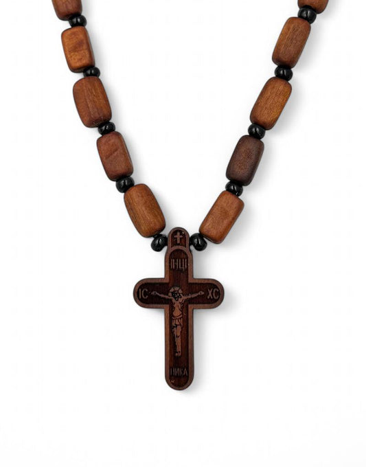 Neck Cross Wooden Carved Handmade Jewelry.