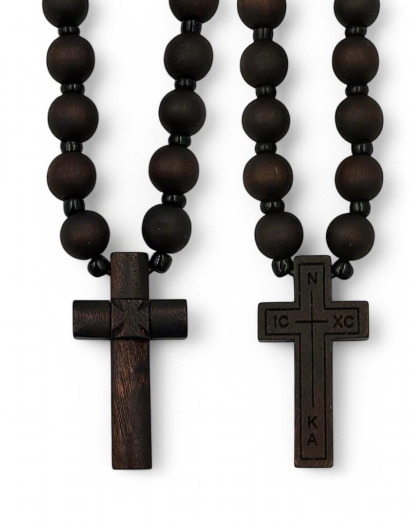 Neck Cross Wooden Carved Handmade Jewelry.