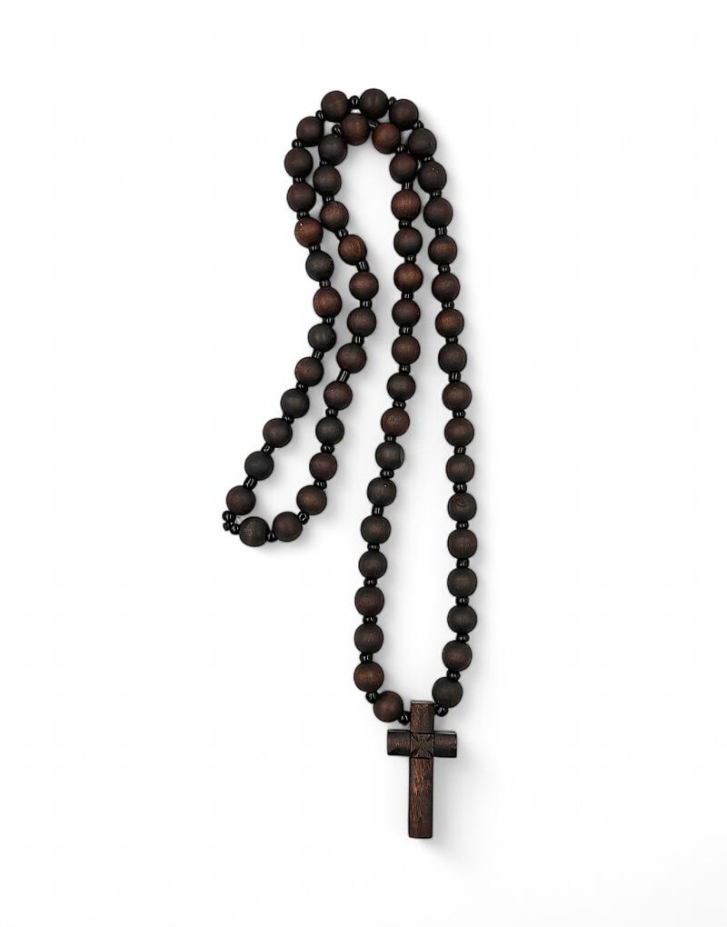 Neck Cross Wooden Carved Handmade Jewelry.
