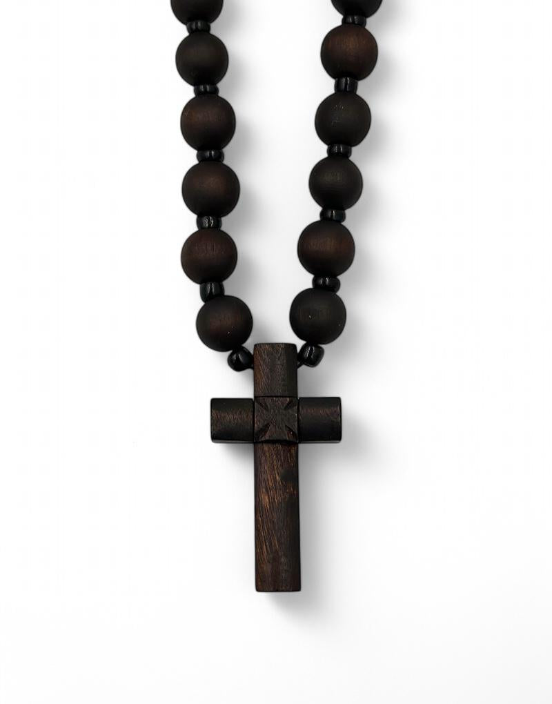 Neck Cross Wooden Carved Handmade Jewelry.