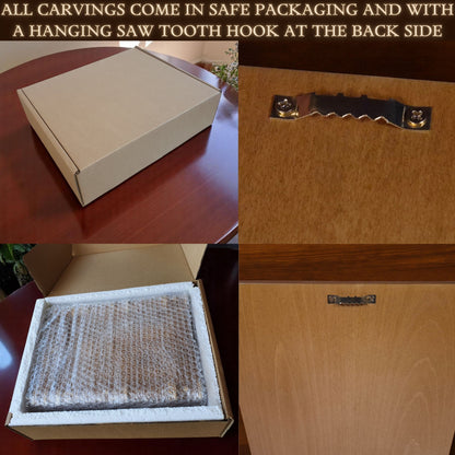 Custom Wooden Carving from Photo. Personalized Handcrafted Portrait from Picture.