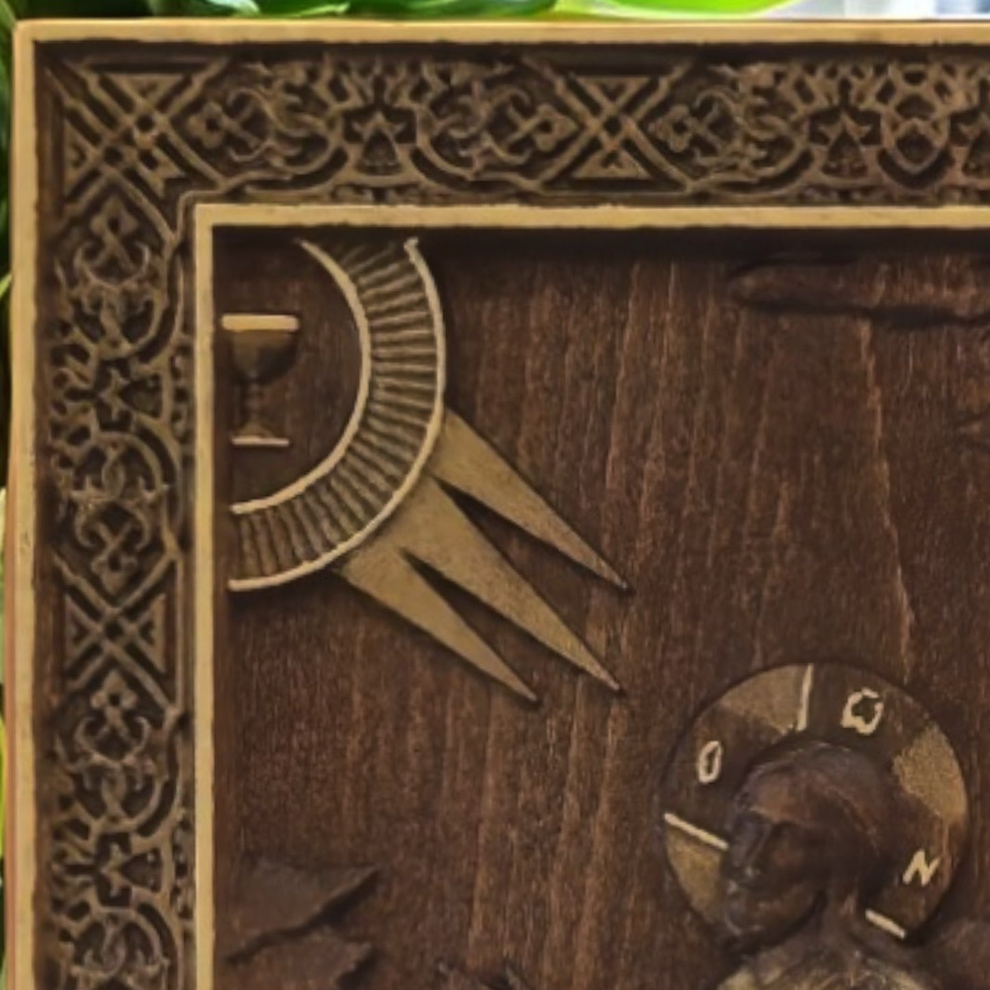 Jesus Christ praying Gethsemane Wooden Carved Handcrafted Christian Religious Icon. Byzantine Home Wall Art Decor Gift. Orthodox Greek Woodcarving Sculpture.