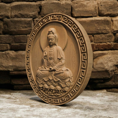 Asian Entity 14 Handmade Wooden Carving. Home Gift Wall Art Mythological Decor.