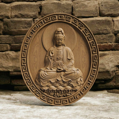 Asian Entity 14 Handmade Wooden Carving. Home Gift Wall Art Mythological Decor.